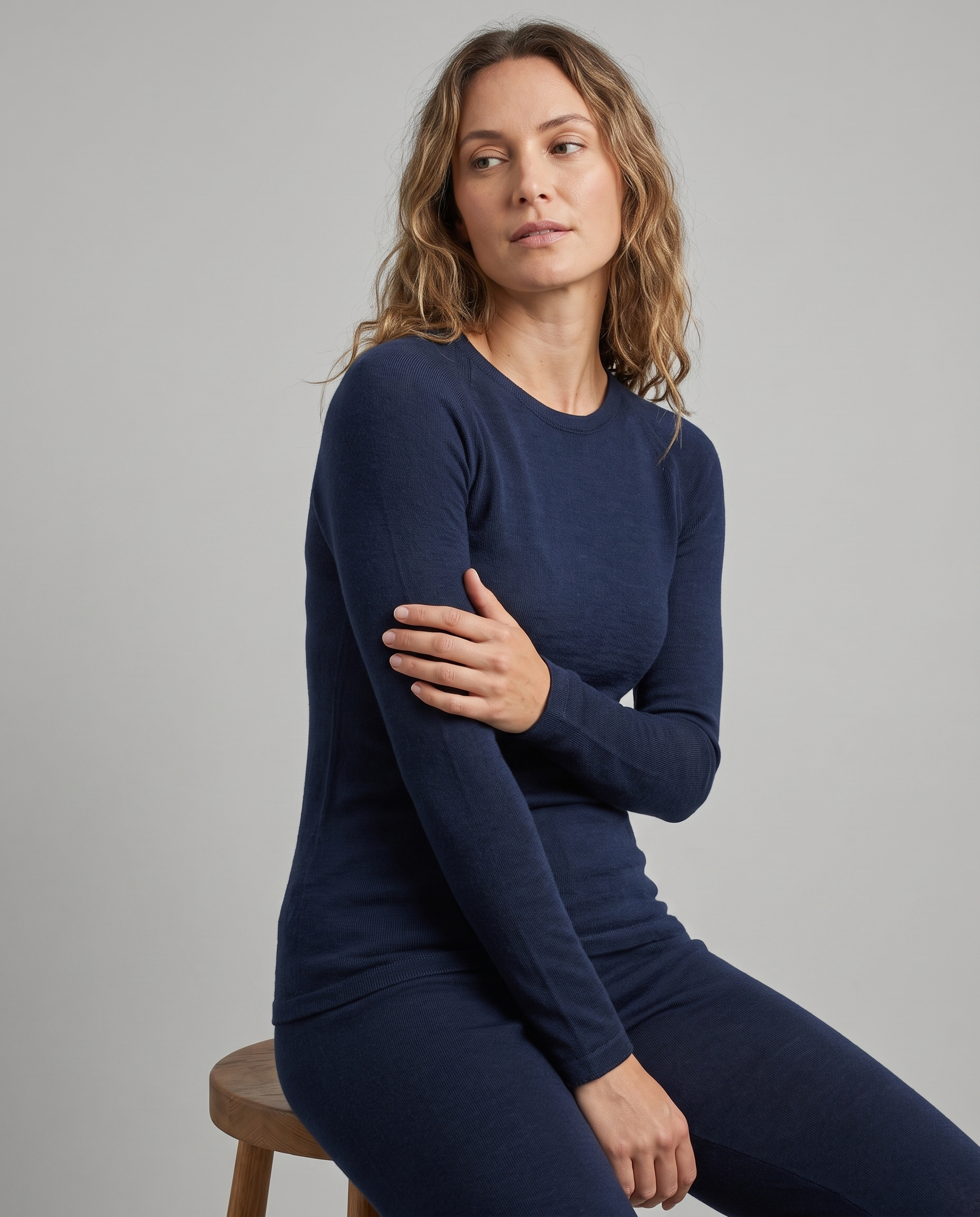 SUPERFINE MERINO LONG SLEEVE CREW WOMENS