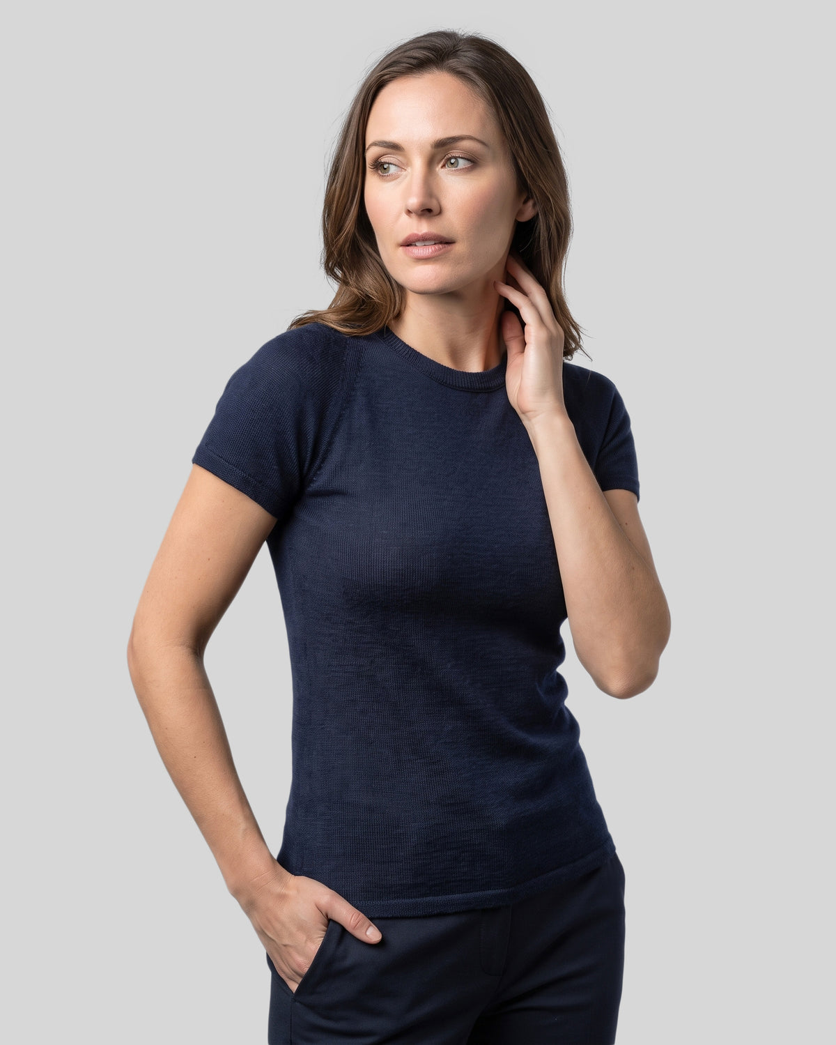 SUPERFINE MERINO SHORT SLEEVE CREW WOMENS