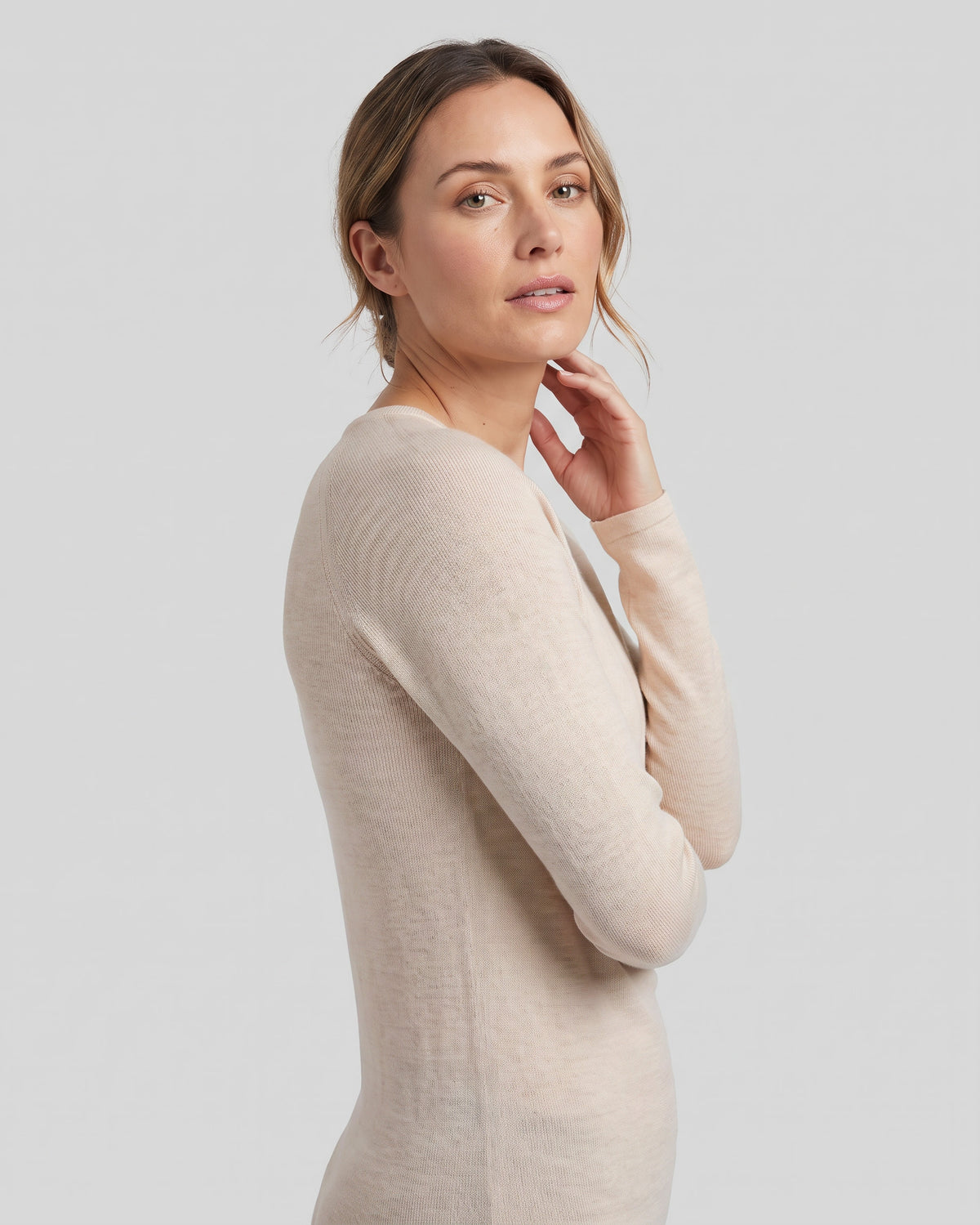 SUPERFIN MERINO LÅNGÄRMAD TRÖJA DAM