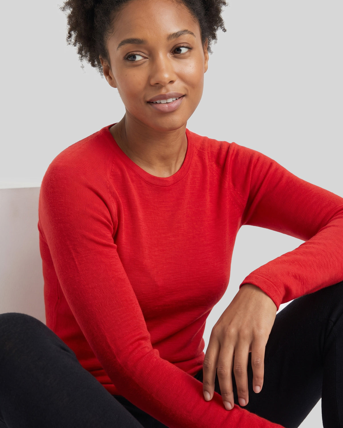 SUPERFINE MERINO LONG SLEEVE CREW WOMENS