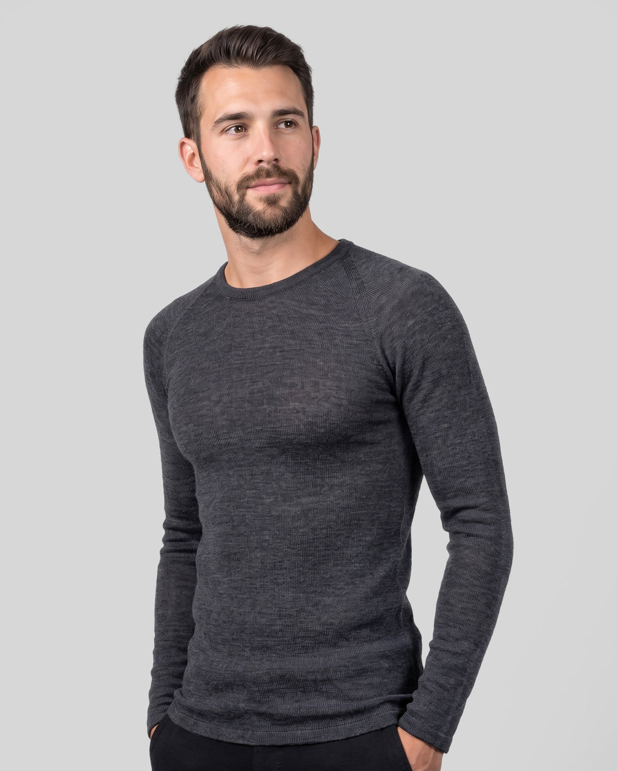SUPERFINE MERINO LONG SLEEVE CREW MENS