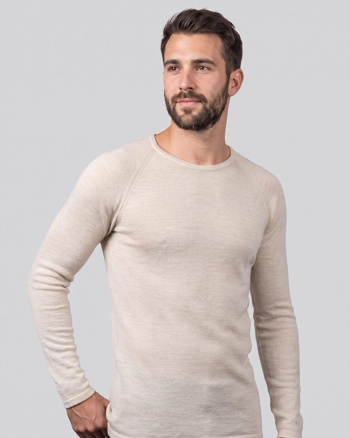 SUPERFINE MERINO LONG SLEEVE CREW MENS