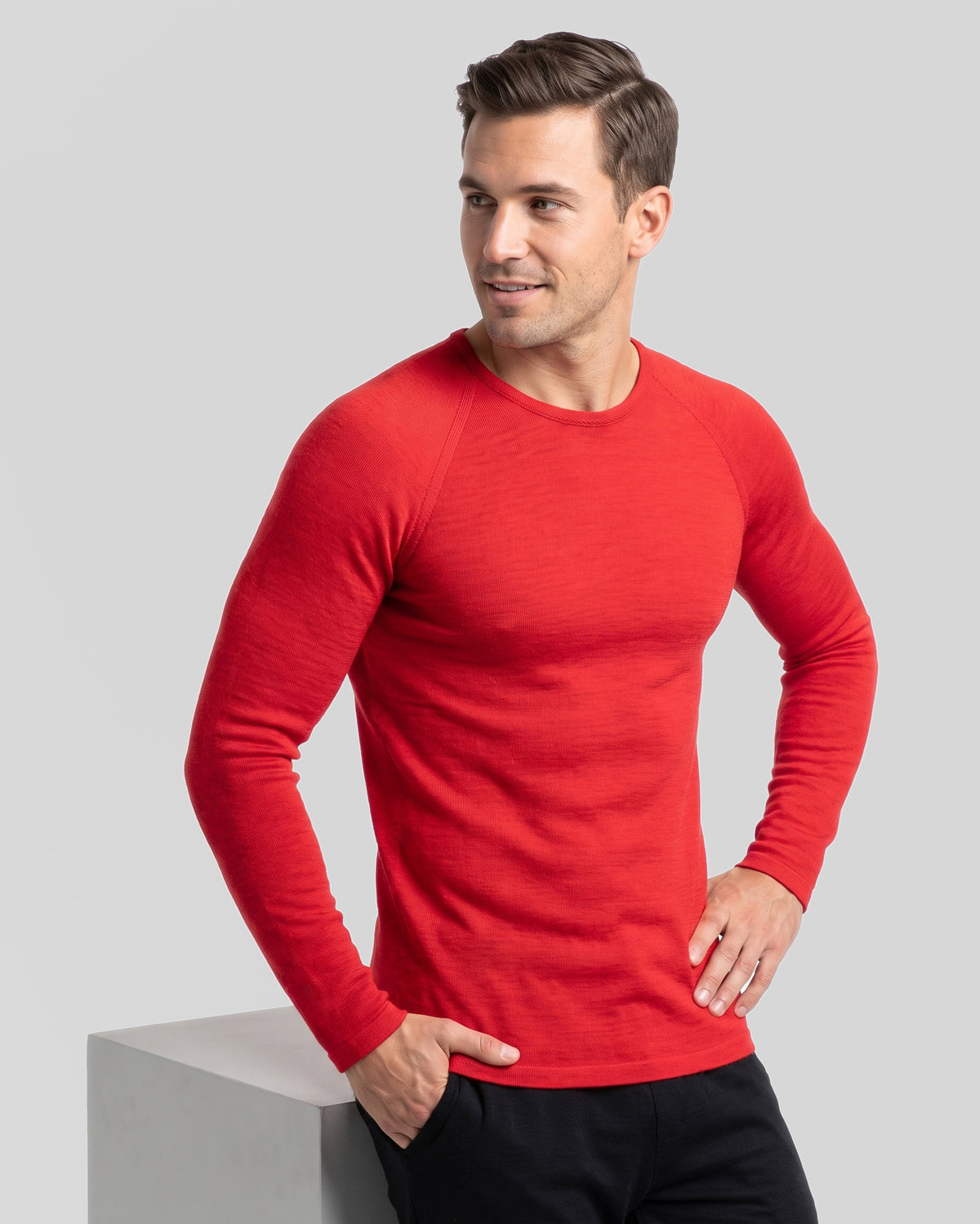 SUPERFINE MERINO LONG SLEEVE CREW MENS