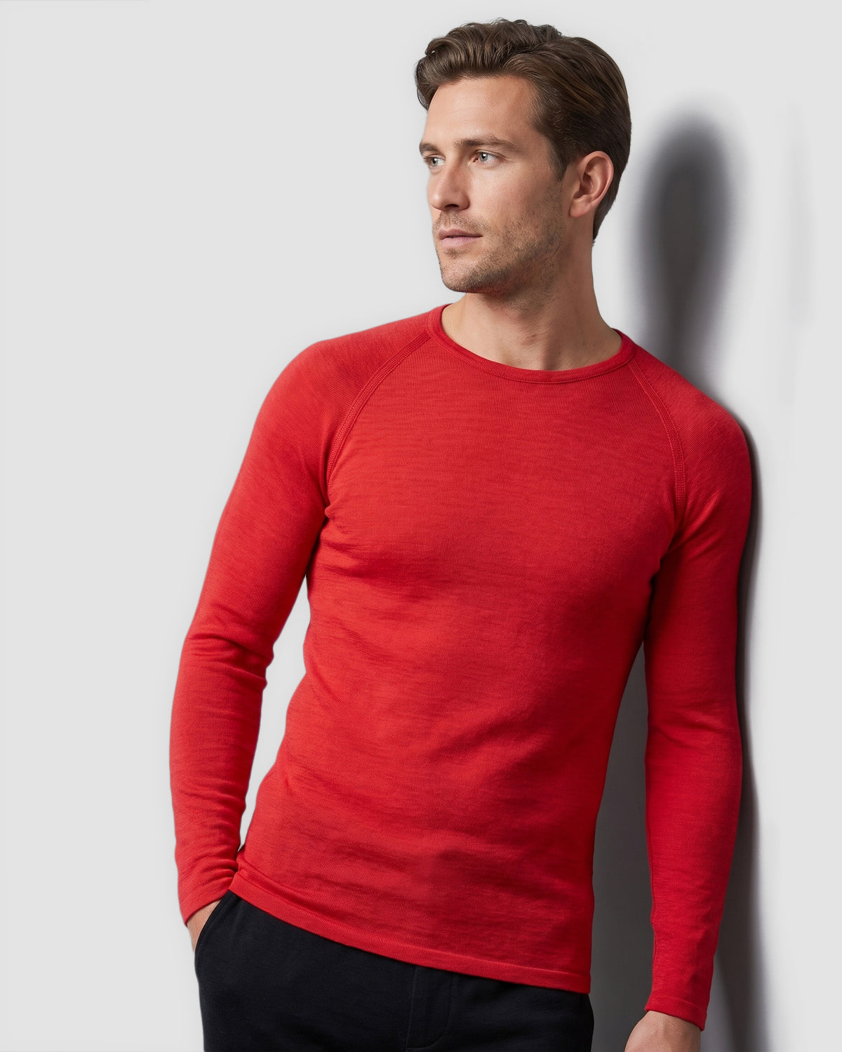 SUPERFINE MERINO LONG SLEEVE CREW MENS