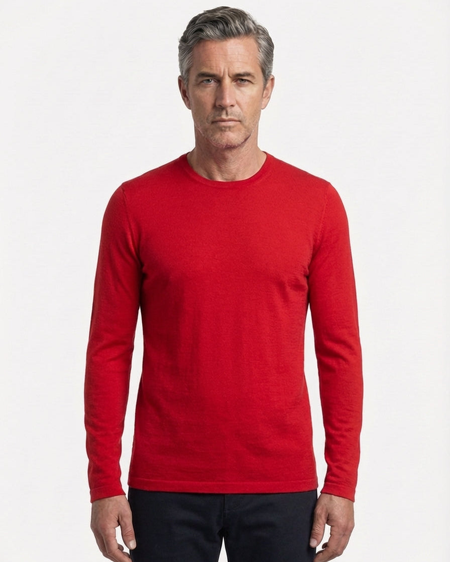 SUPERFINE MERINO LONG SLEEVE CREW MENS