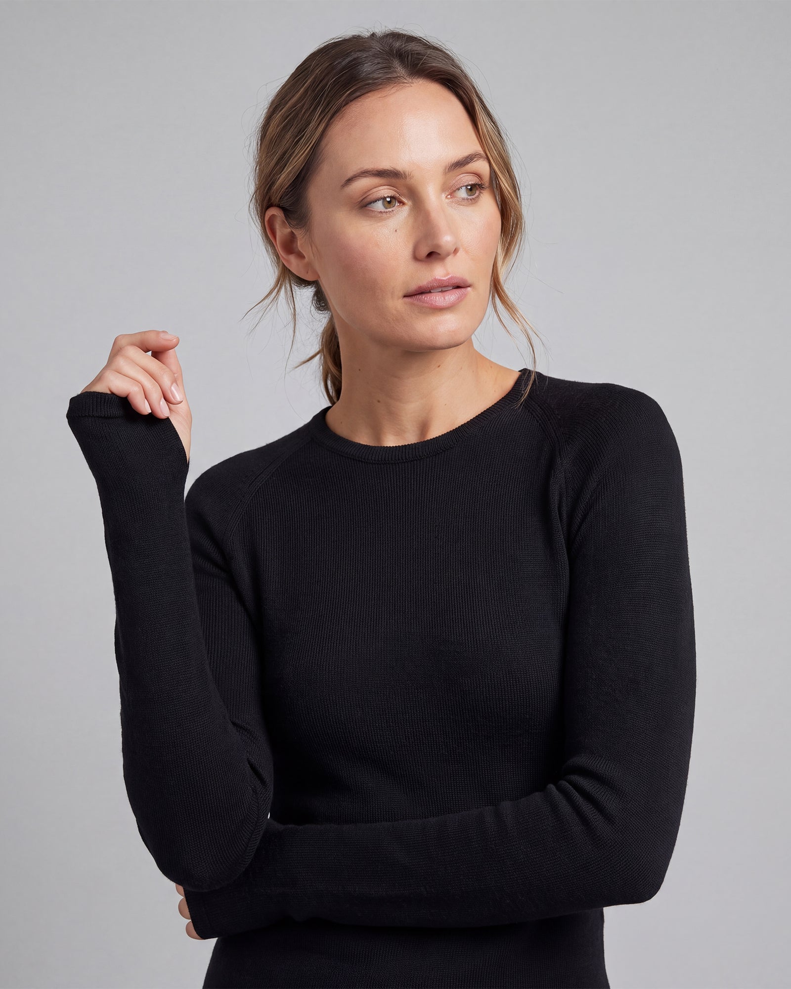 SUPERFINE MERINO ALPINE LONG SLEEVE CREW WOMENS