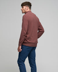 CASHMERE COTTON STITCH QTR ZIP