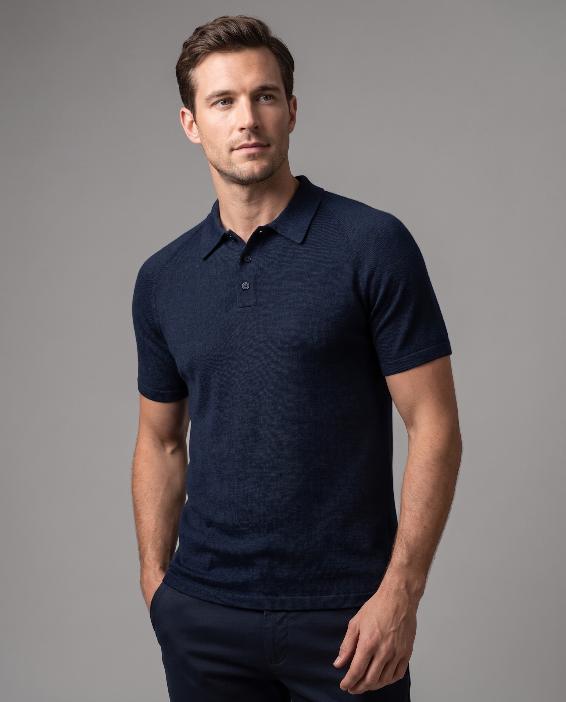 18M SUPERFINE MERINO SS POLO