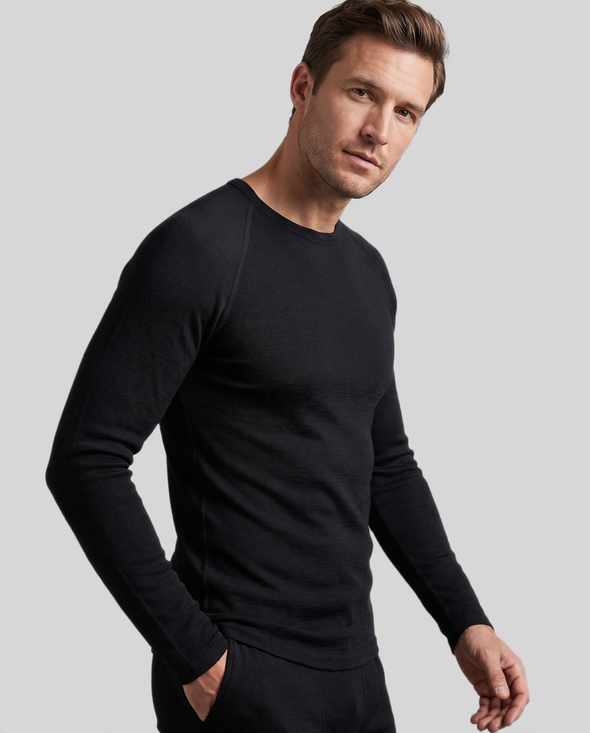 SUPERFINE MERINO LONG SLEEVE CREW MENS