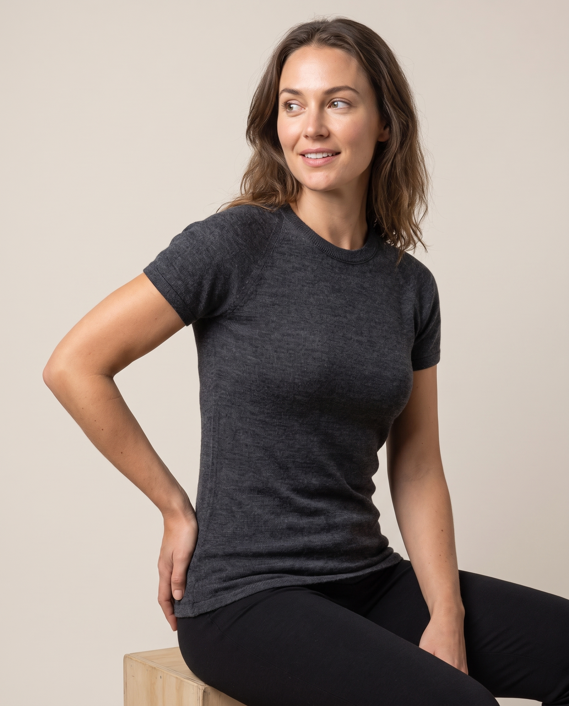SUPERFINE MERINO SHORT SLEEVE CREW WOMENS