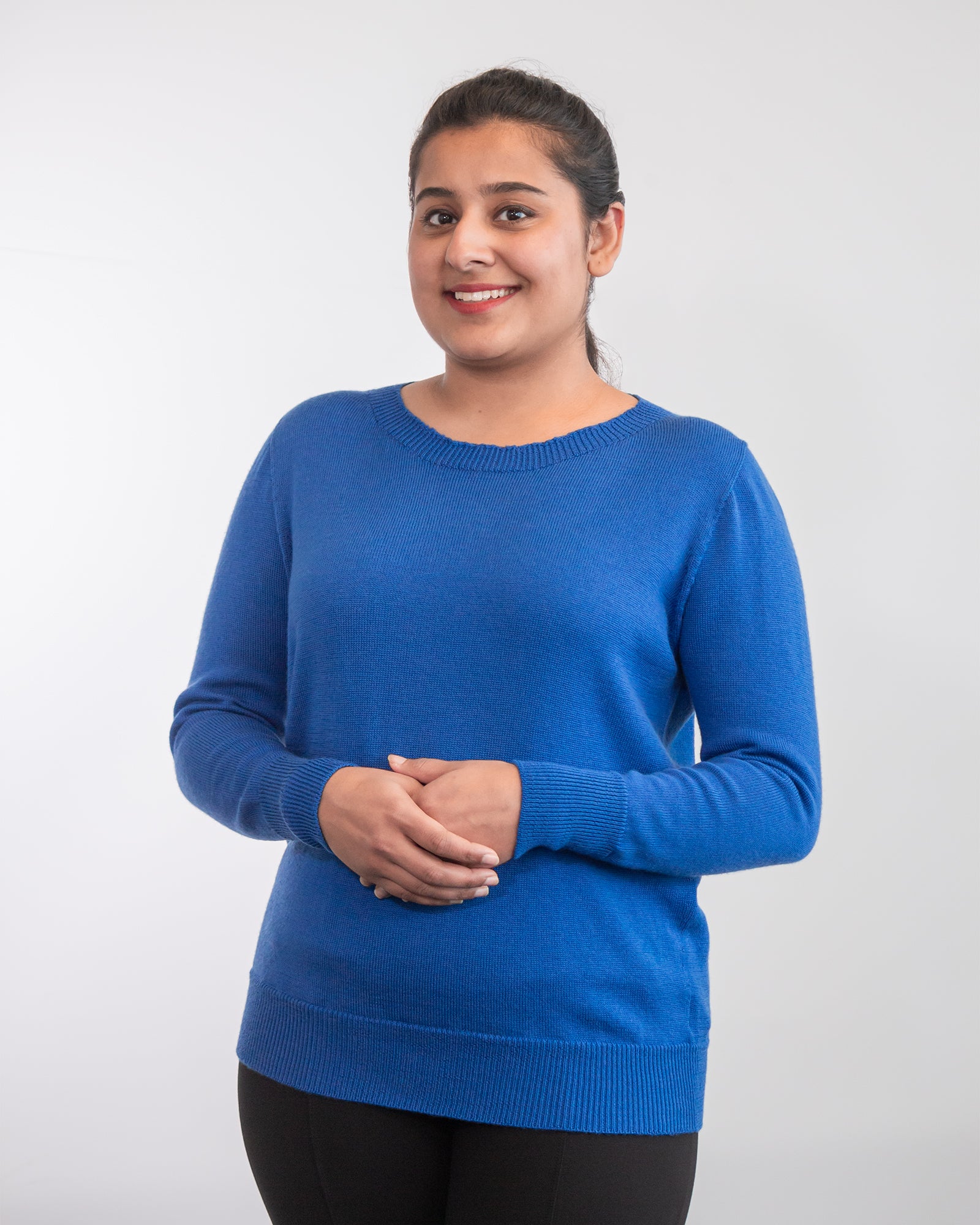 BEALEY MERINO LS SCOOP NECK