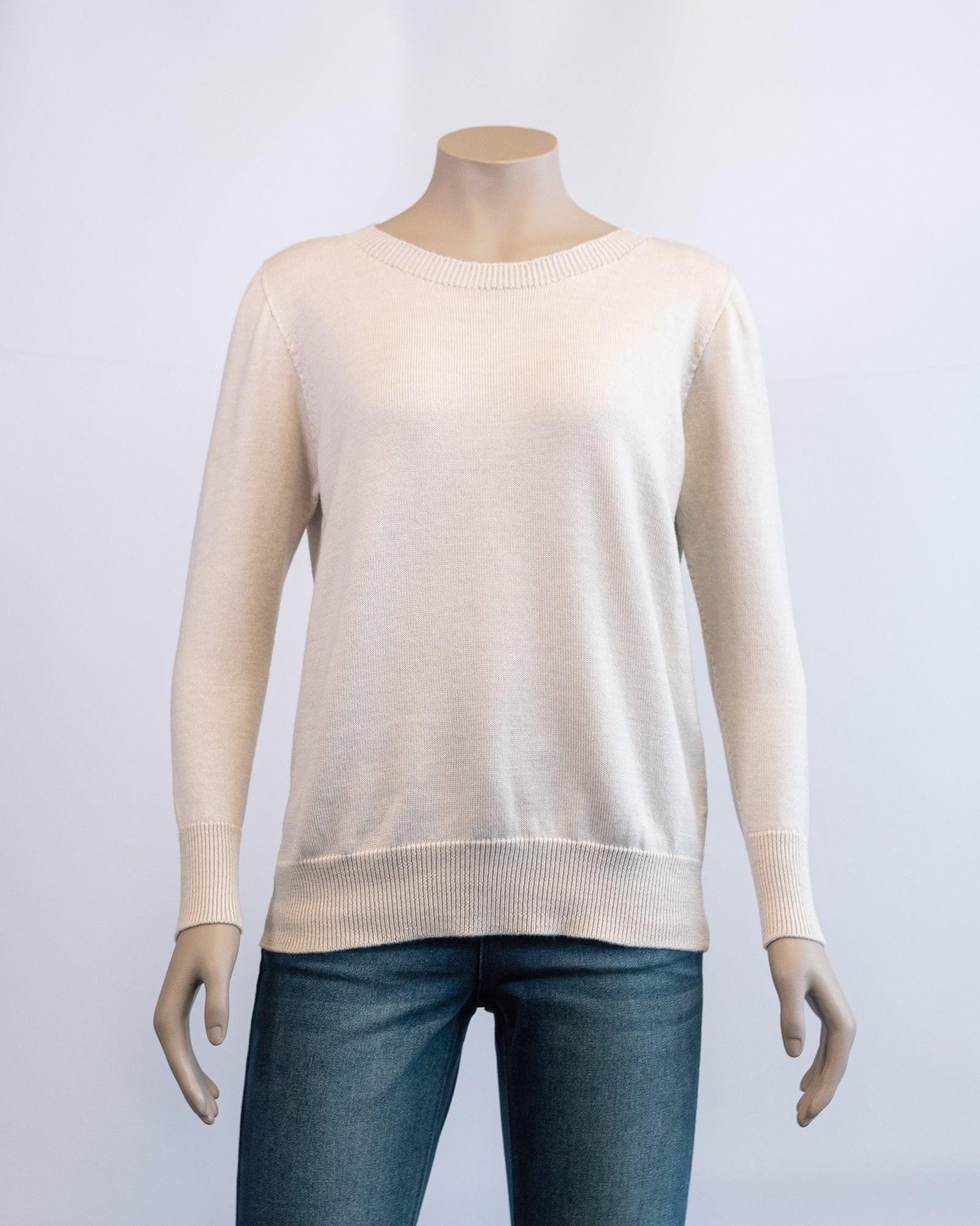 BEALEY MERINO LS SCOOP NECK