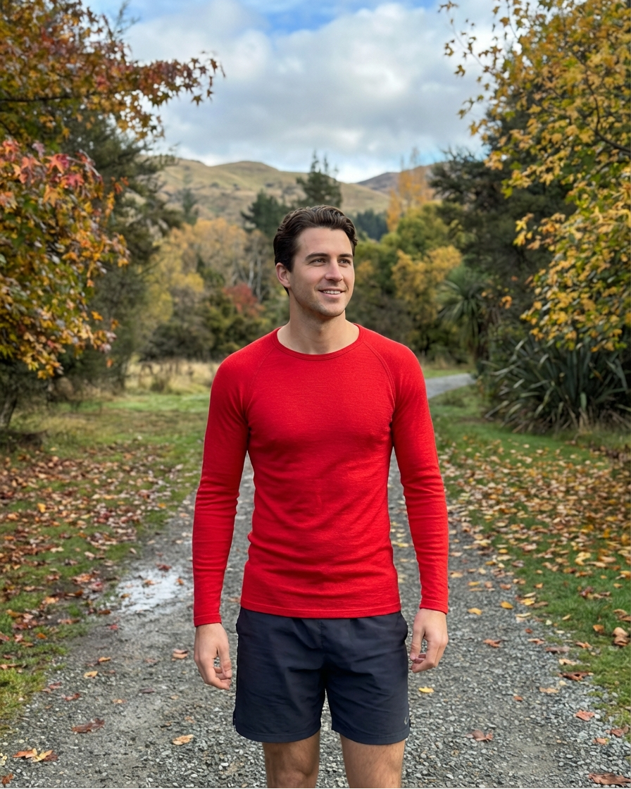 SUPERFINE MERINO LONG SLEEVE CREW MENS