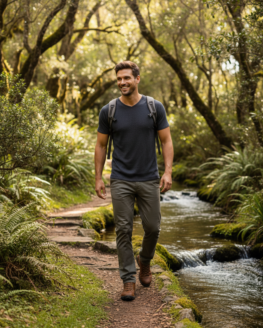 SUPERFINE MERINO SHORT SLEEVE VEE MENS