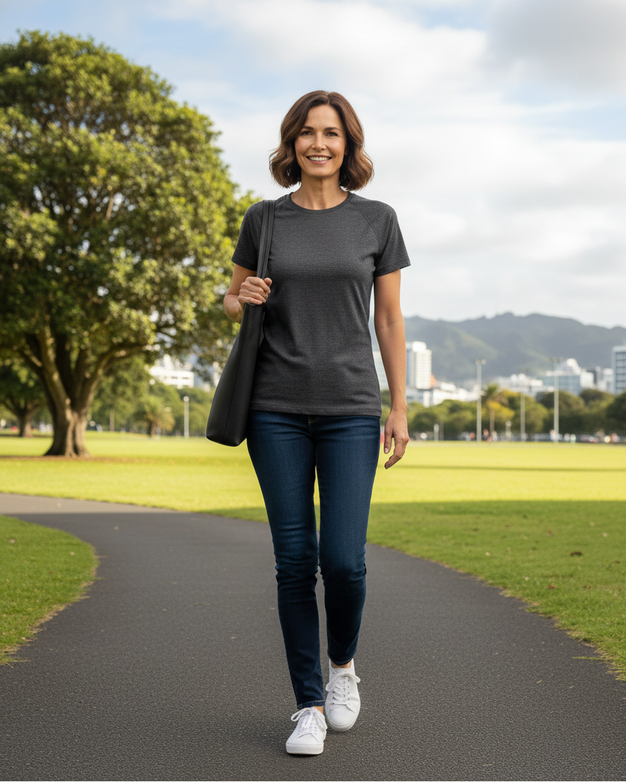 SUPERFINE MERINO SHORT SLEEVE CREW WOMENS