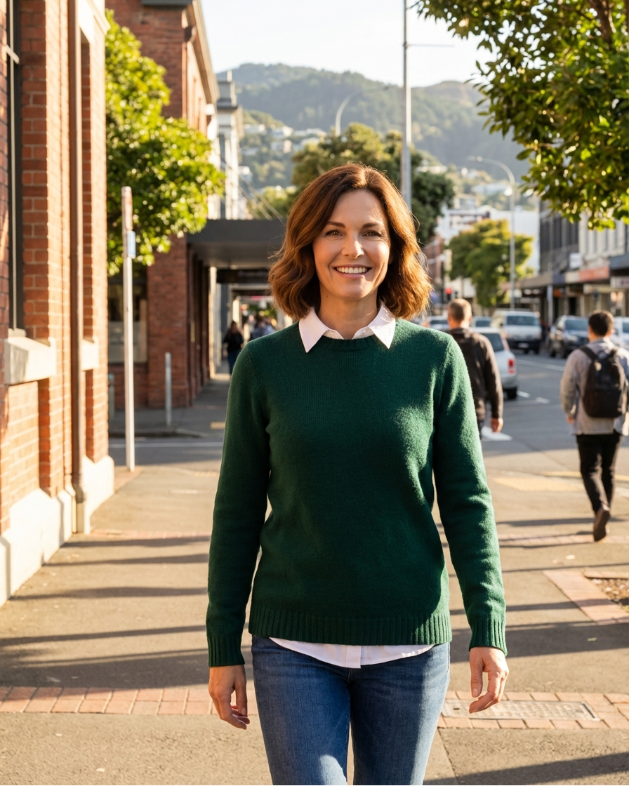 NZ LAMBSWOOL CREW NECK