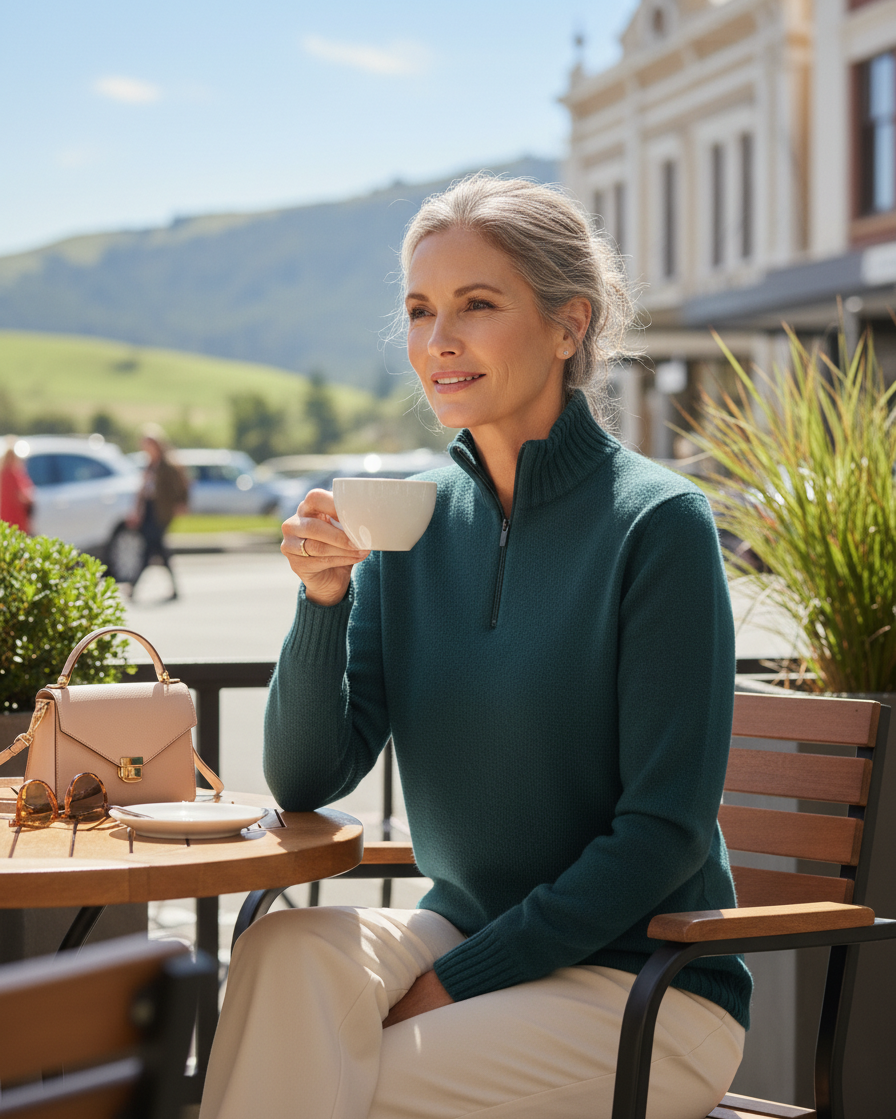 NZ LAMBSWOOL QTR ZIP