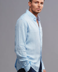 100% LINEN CLASSIC2  FIT SHIRT - Wild South Clothing