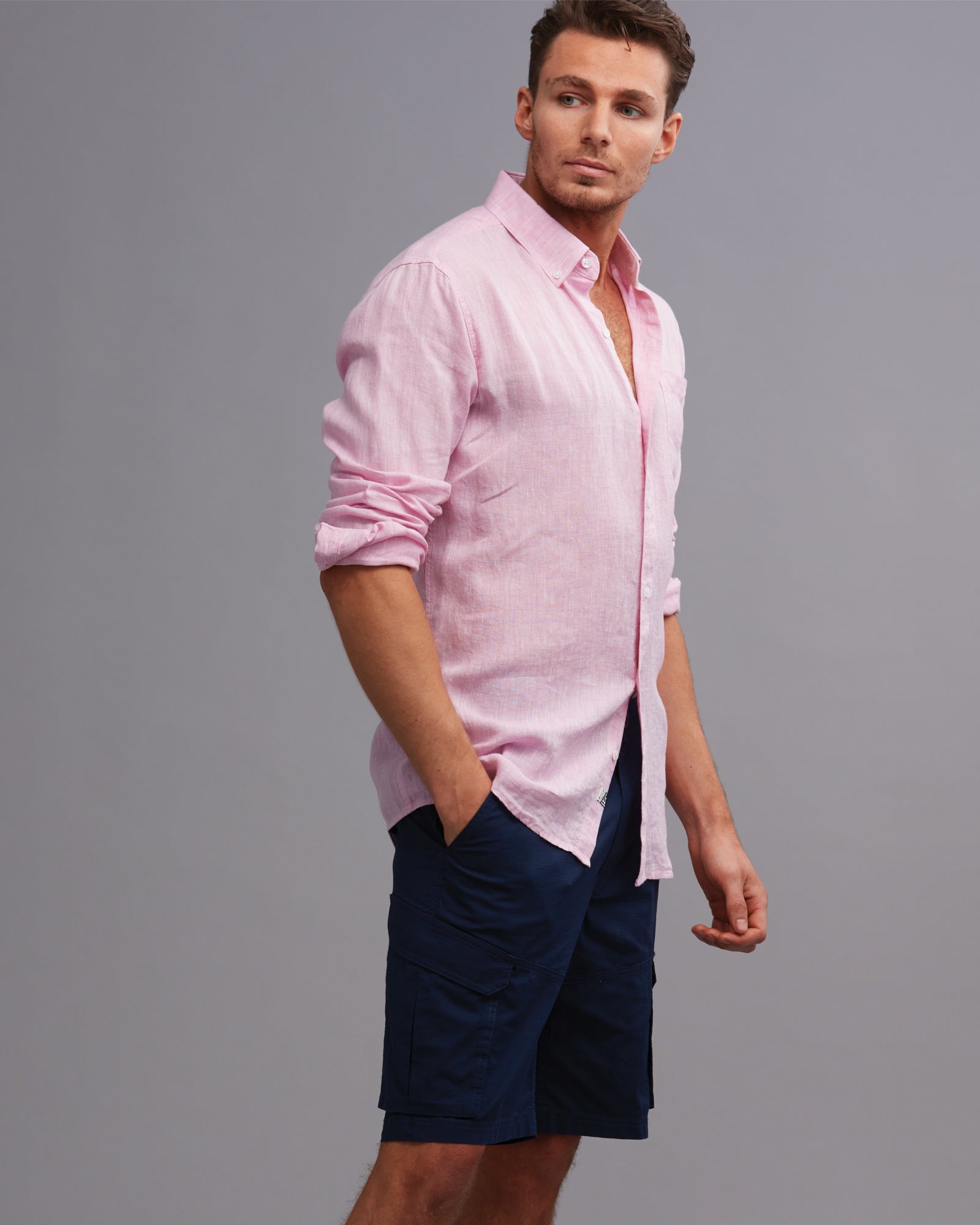 100% LINEN CLASSIC2 FIT SHIRT - Wild South Clothing