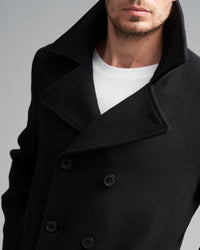 WOOL-BLEND PEA COAT - Wild South Clothing