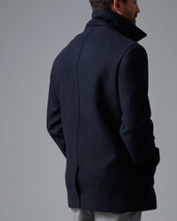 WOOL-BLEND PEA COAT - Wild South Clothing