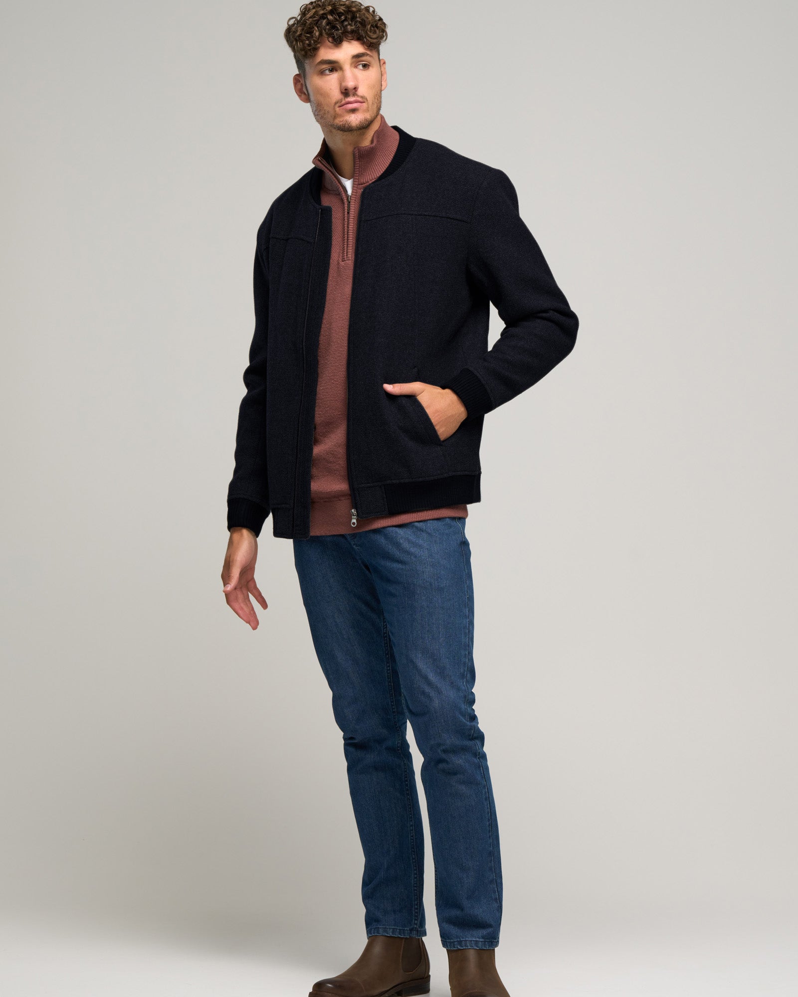 WOOL-BLEND FERRYMEAD JKT - - Wild South Clothing