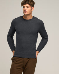 MERINO WIGRAM CREW PATCH KNIT - Merino Heavy-weight - Wild South Clothing