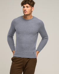 MERINO WIGRAM CREW PATCH KNIT - Merino Heavy-weight - Wild South Clothing