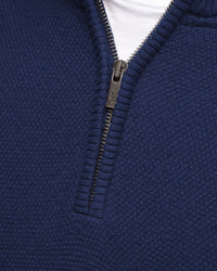 CASHMERE COTTON STITCH QTR ZIP - Cashmere Cotton - Wild South Clothing