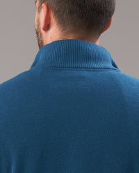 CASHMERE COTTON STITCH QTR ZIP - Cashmere Cotton - Wild South Clothing