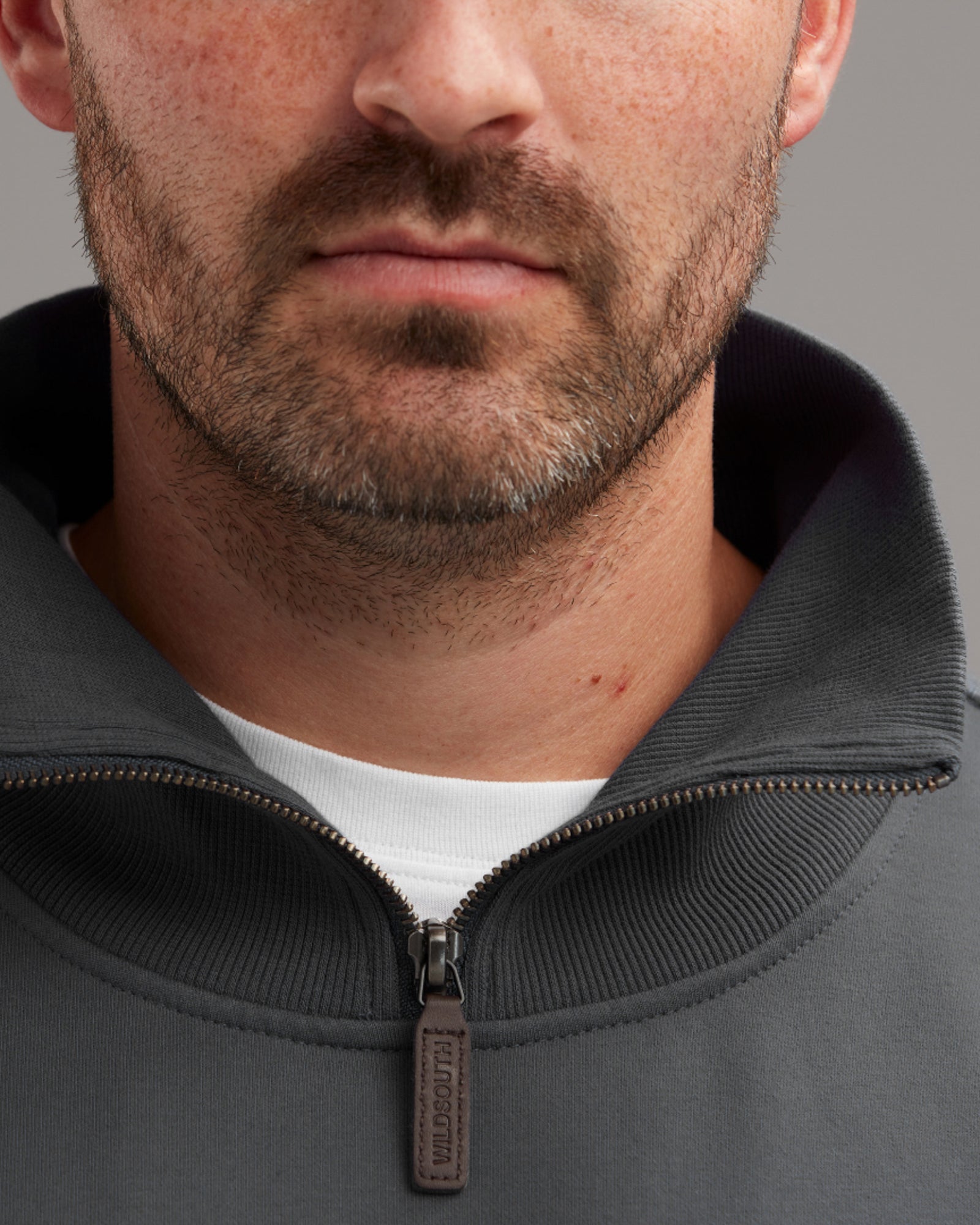 COTTON QTR ZIP SWEATSHIRT - Cotton Stretch Knit - Wild South Clothing