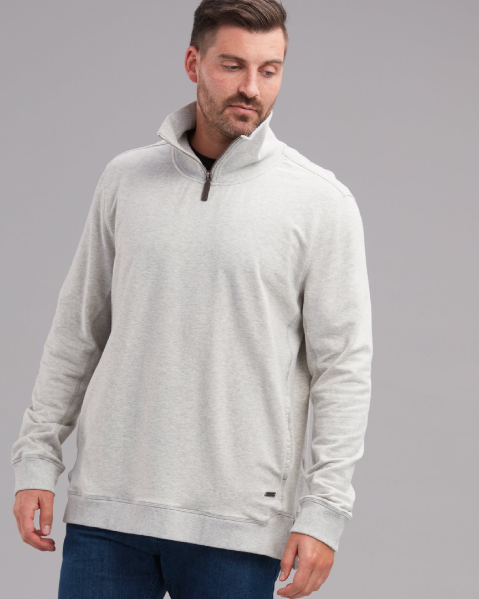 COTTON QTR ZIP SWEATSHIRT - Wild South Clothing