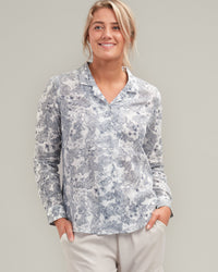 LINEN  COTTON FLORAL SHIRT - Linen Mix - Wild South Clothing