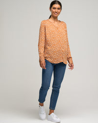 VISCOSE VEE PRINT BLOUSE - Wild South Clothing