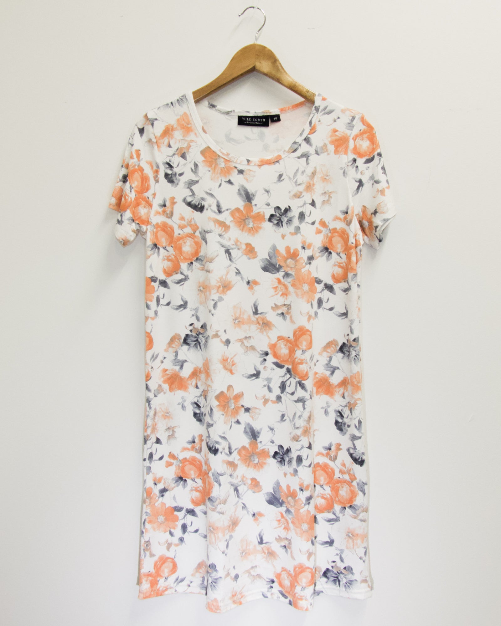 VISCOSE RELAXED PRINT TEE DRES - Viscose or Rayon - Wild South Clothing