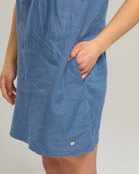 LINEN GATHERED TUNIC - Linen Mix - Wild South Clothing