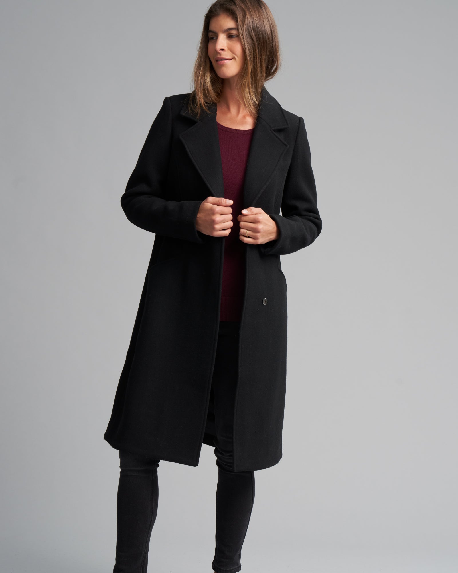 WOOL BLEND RIVERSIDE COAT - Wild South Clothing