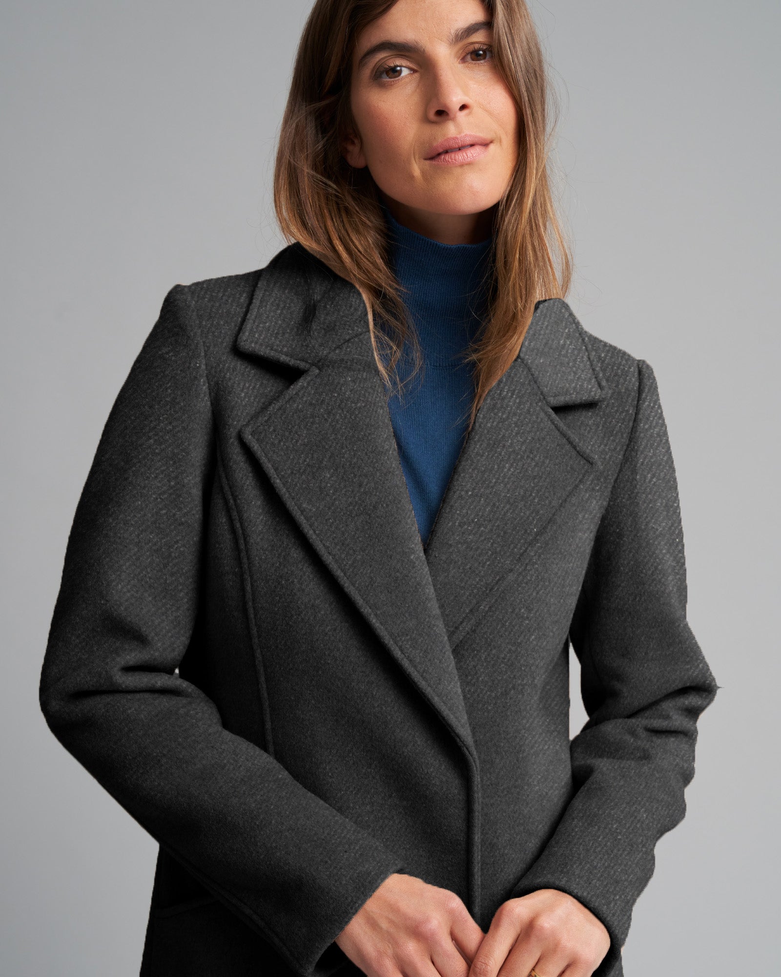 WOOL BLEND RIVERSIDE COAT - - Wild South Clothing