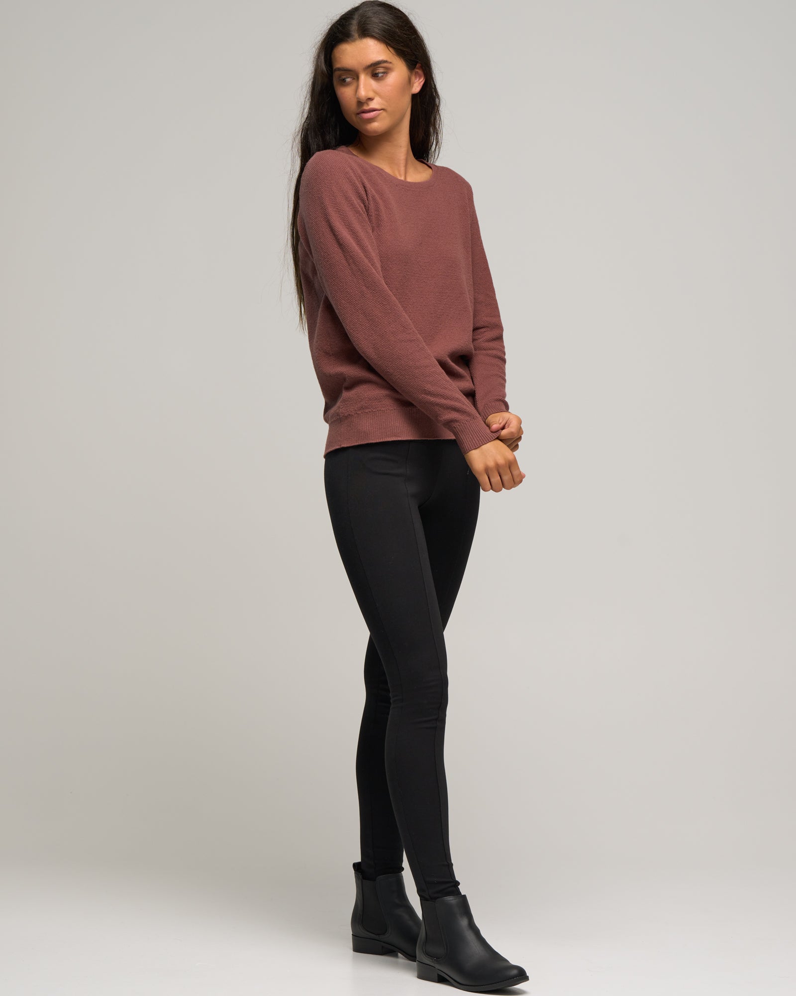CASHMERE COTTON CREW STITCH - Cashmere Cotton - Wild South Clothing