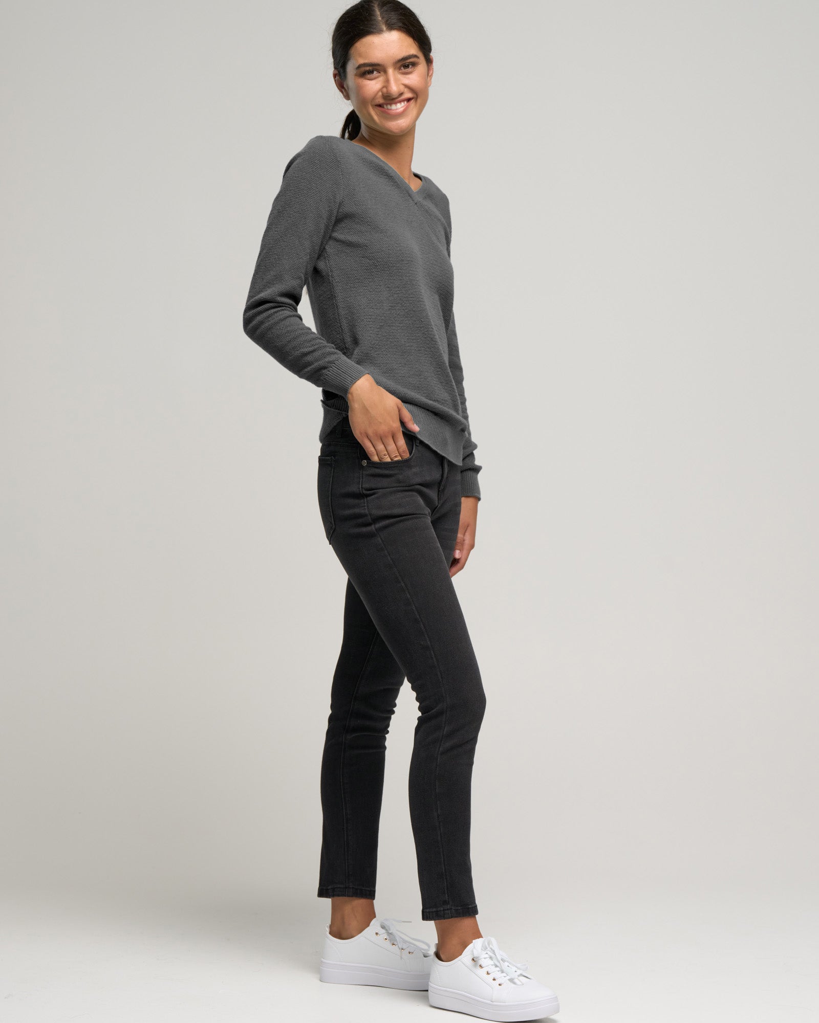 CASHMERE COTTON VEE STITCH - Cashmere Cotton - Wild South Clothing