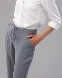 LINEN WIDE LEG PANT - Wild South Clothing