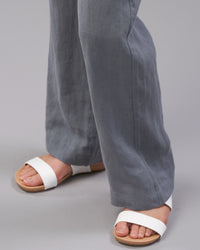 LINEN WIDE LEG PANT - Wild South Clothing