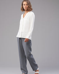 LINEN WIDE LEG PANT - Wild South Clothing