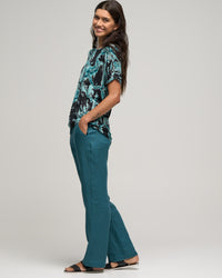 LINEN WIDE LEG PANT - Wild South Clothing