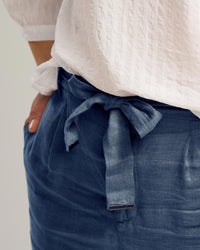 LINEN TIE WAIST PANT