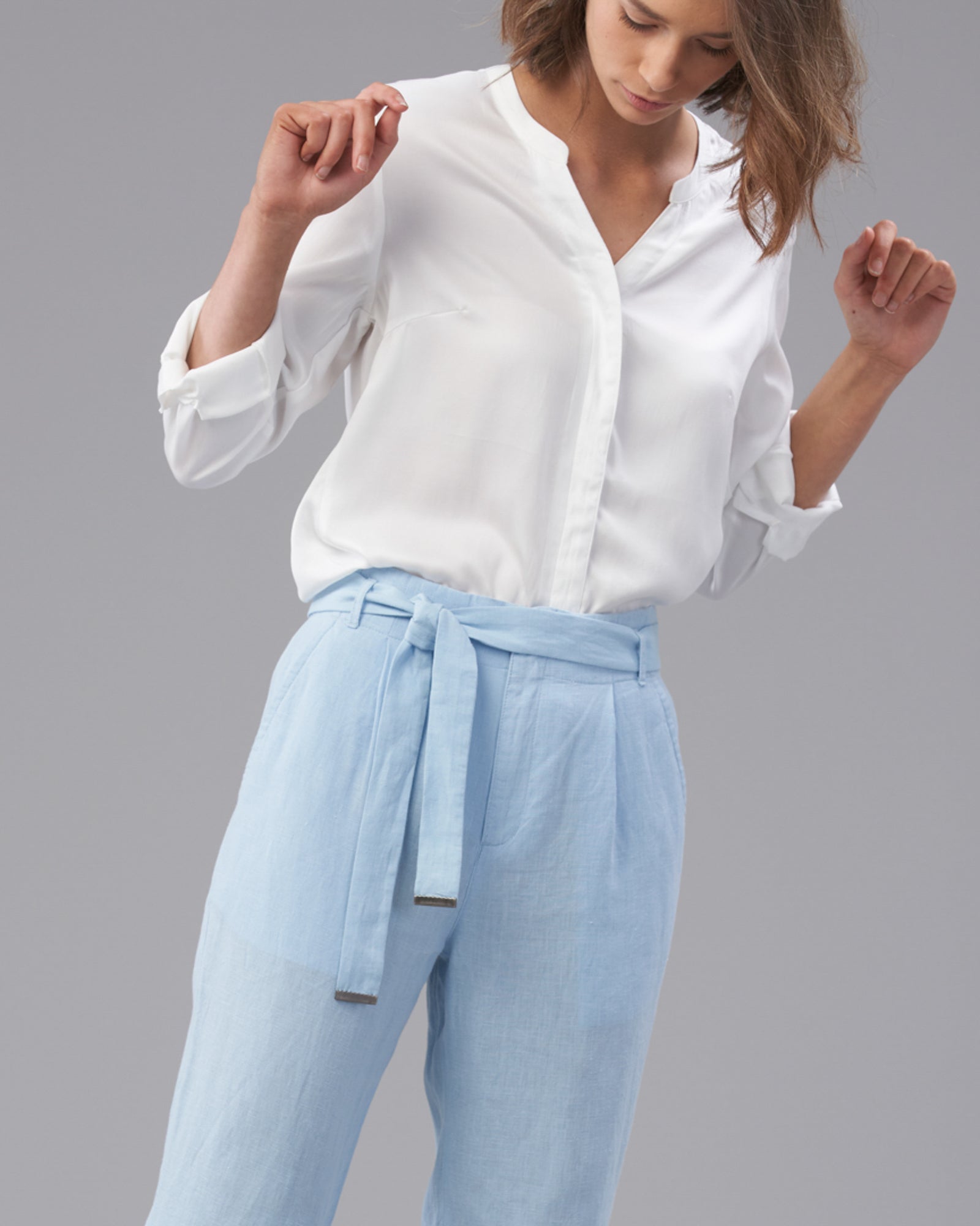 LINEN  TIE WAIST PANT - Wild South Clothing