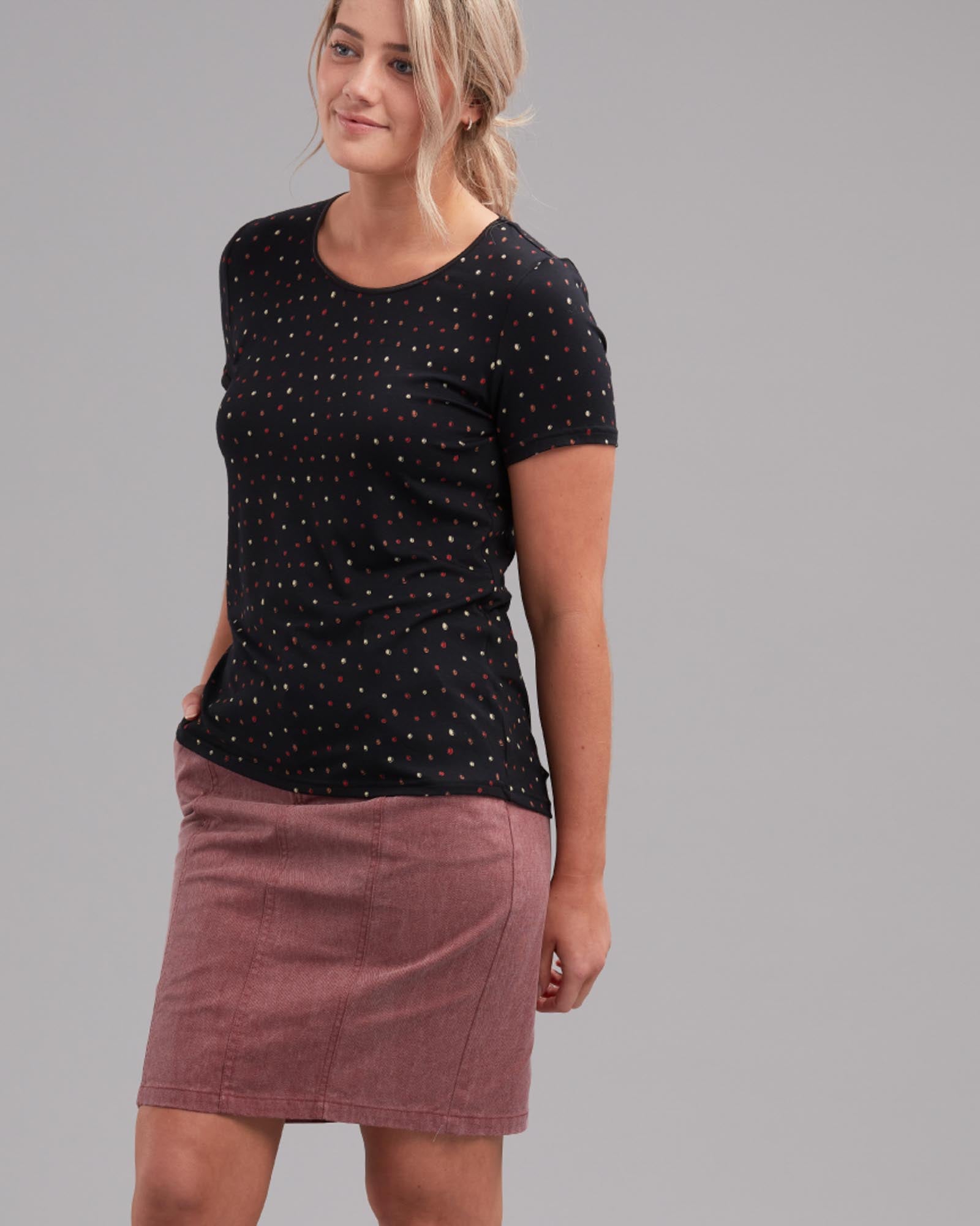COTTON PANEL SKIRT
