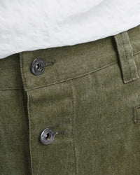 COTTON MIDI BUTTON SKIRT