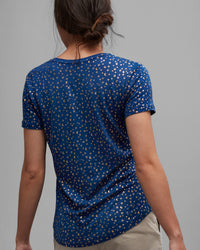 LINEN FOIL STAR PRINT TEE - Wild South Clothing