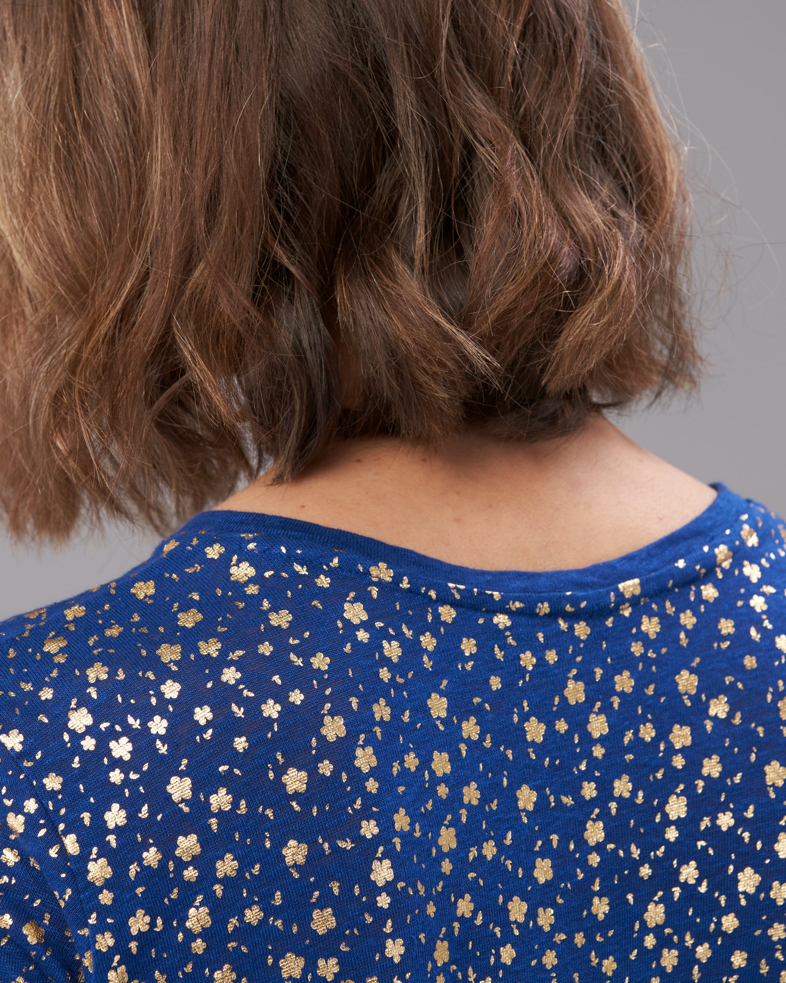 LINEN BLOSSUM FOIL PRINT TEE - Wild South Clothing